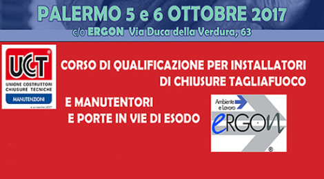 Corso di qualificazione per posatori e manutentori di chiusure Tagliafuoco porte REI e porte su vie di esodo