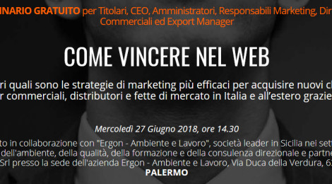 SEMINARIO COME VINCERE NEL WEB