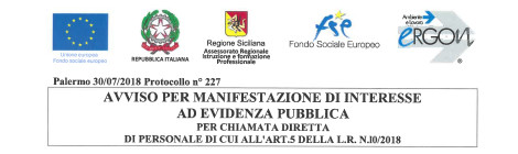 Avviso 2/2018 MANIFESTAZIONE DI INTERESSE