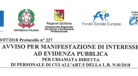 Avviso 2/2018 MANIFESTAZIONE DI INTERESSE